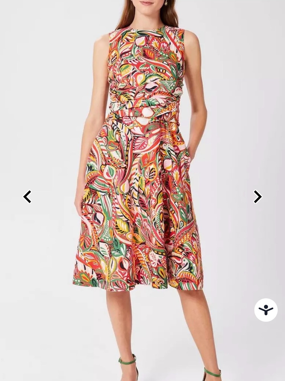 Hobbs London Twitchill belted dress women’s size 8